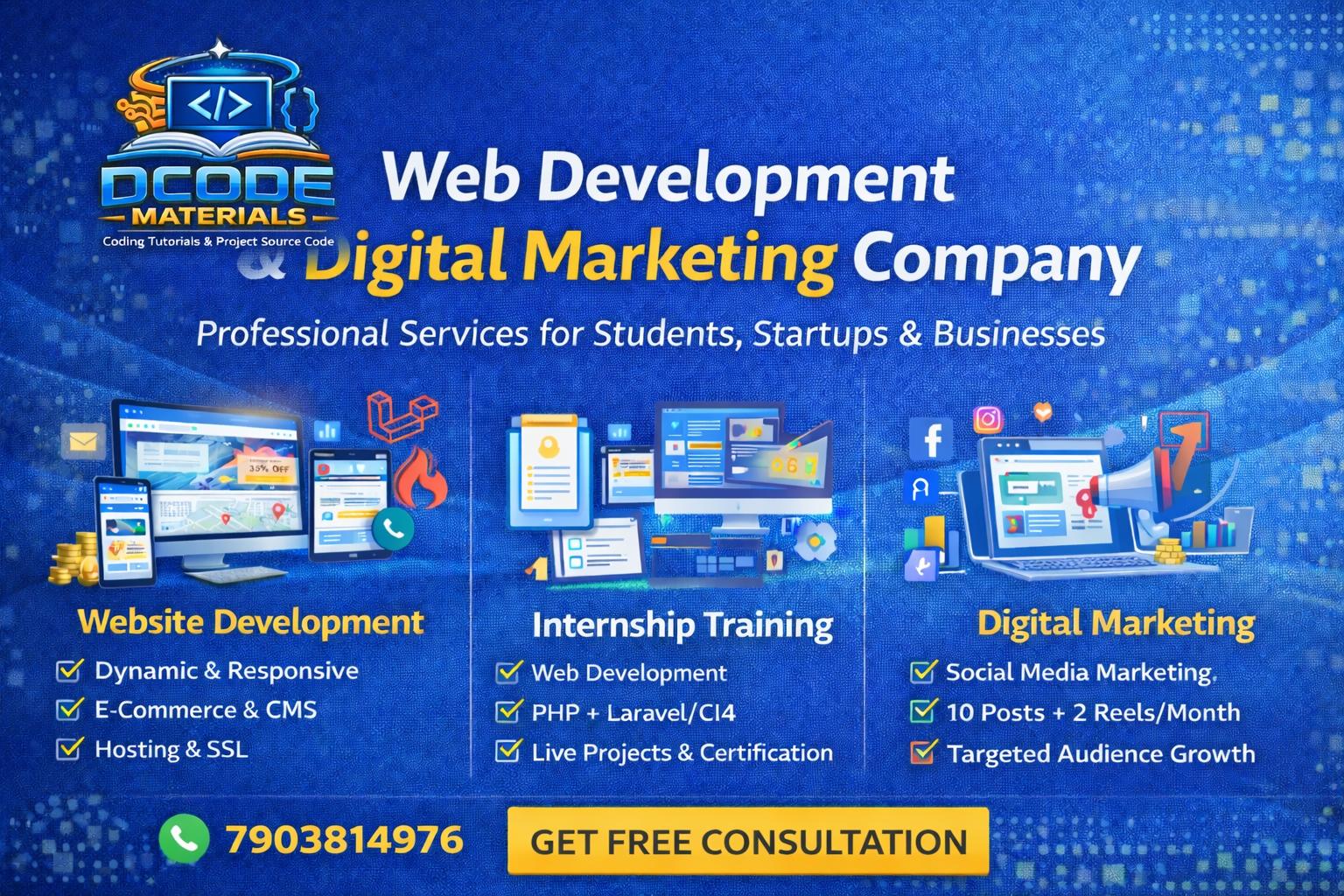 Home | Web Development, Digital Marketing & Internship Training, Php ...