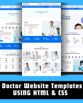 Doctor Website Templates Using HTML and CSS