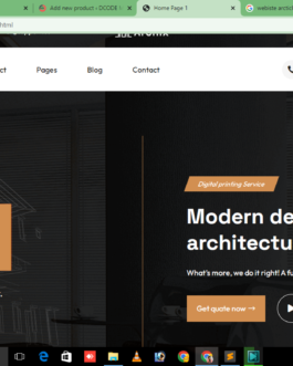 Responsive Architecture & Interior Html Website Templates