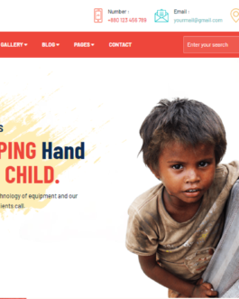 Complete NGO Website using HTML and CSS